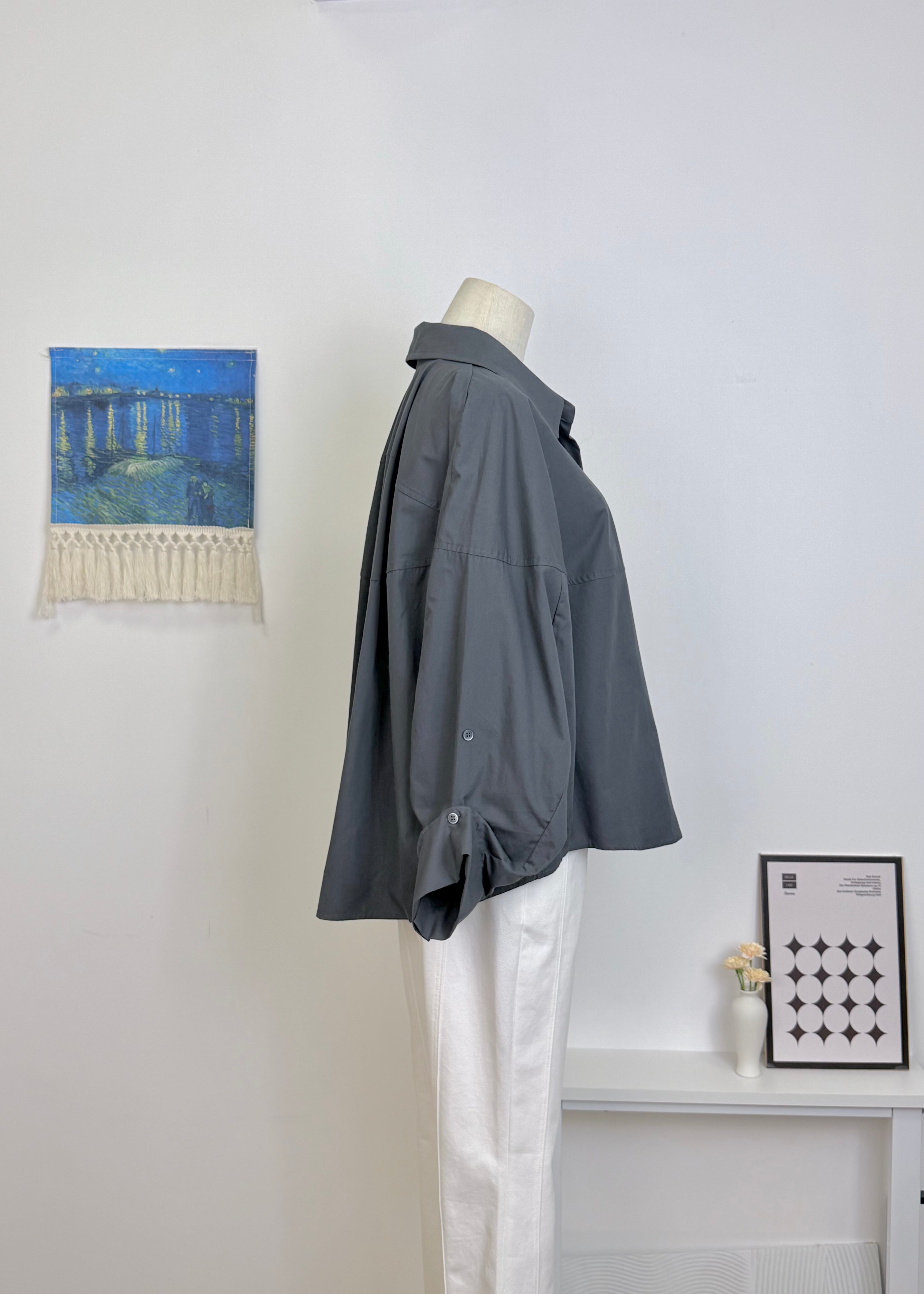 Spliced Drop Shoulder Shirt
