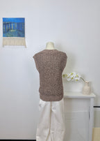 Marled Chunky Knit Vest