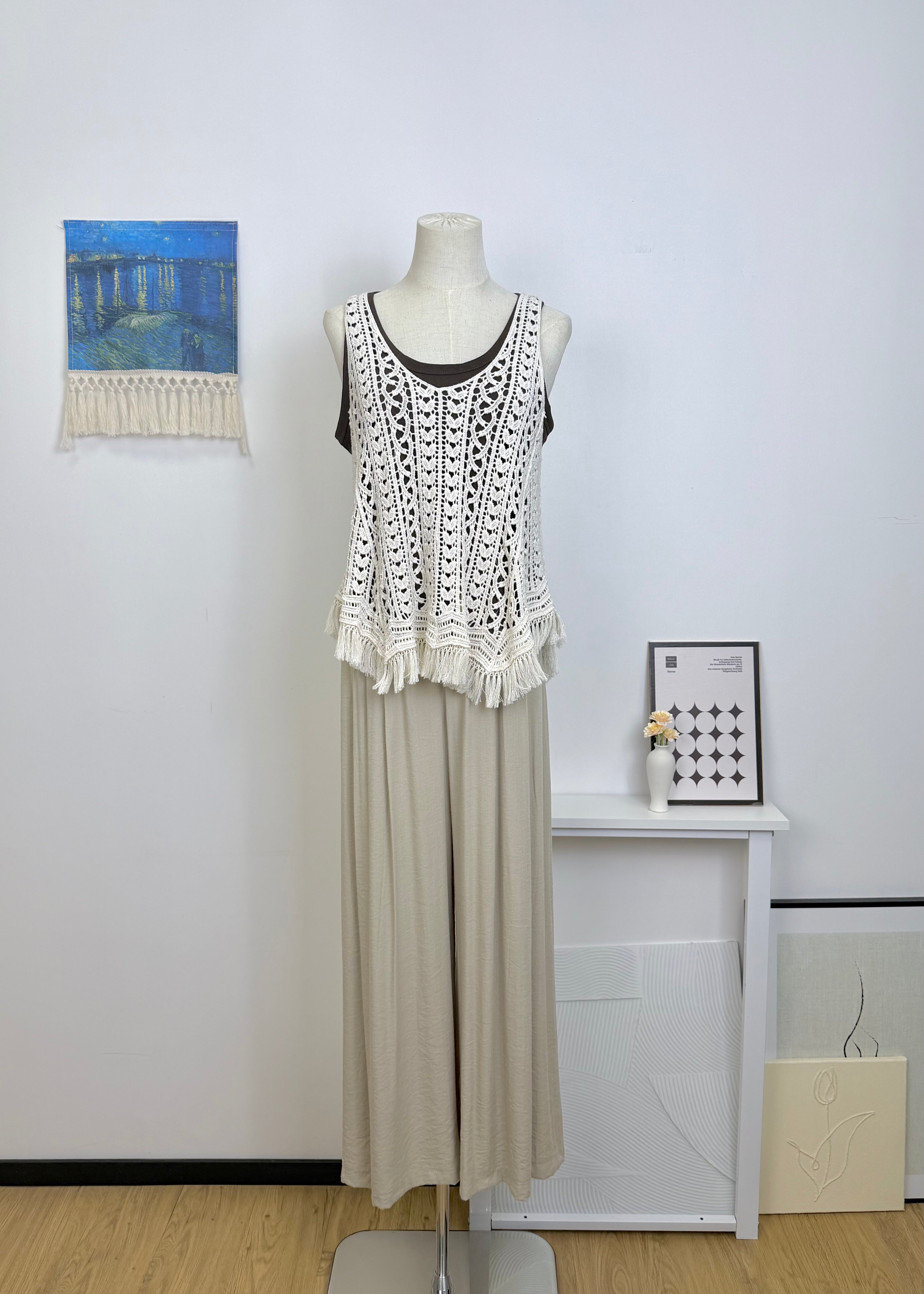 Tassel Hollow Two-Piece Set