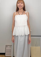 Tie Strap Ruffle Cami Top