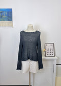 Chunky Hollow Long Sleeve Cover Up