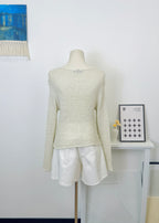 Chunky Hollow Long Sleeve Cover Up