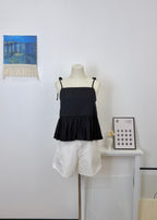 Tie Strap Ruffle Cami Top