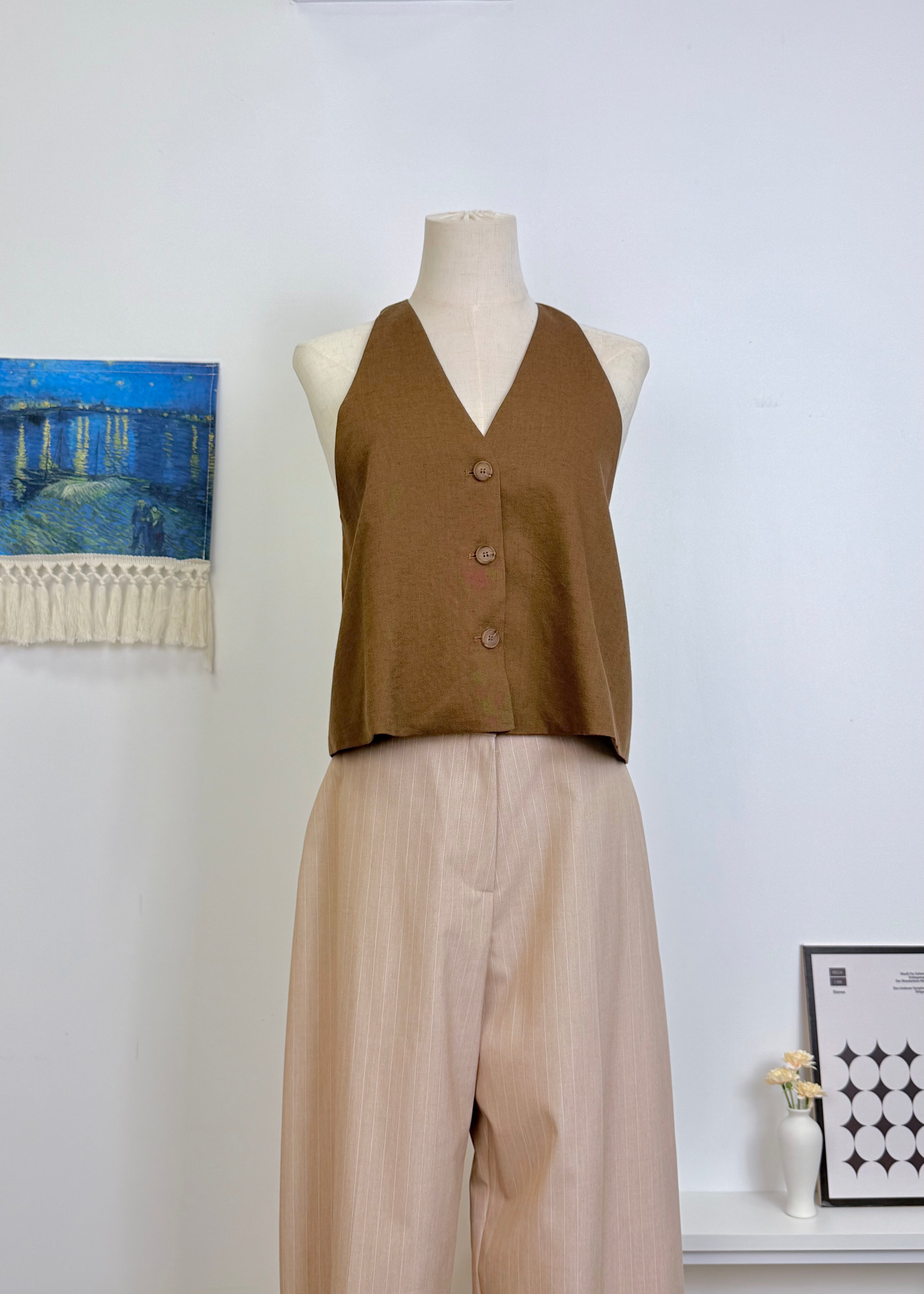 Stylish Back Waistcoat Vest