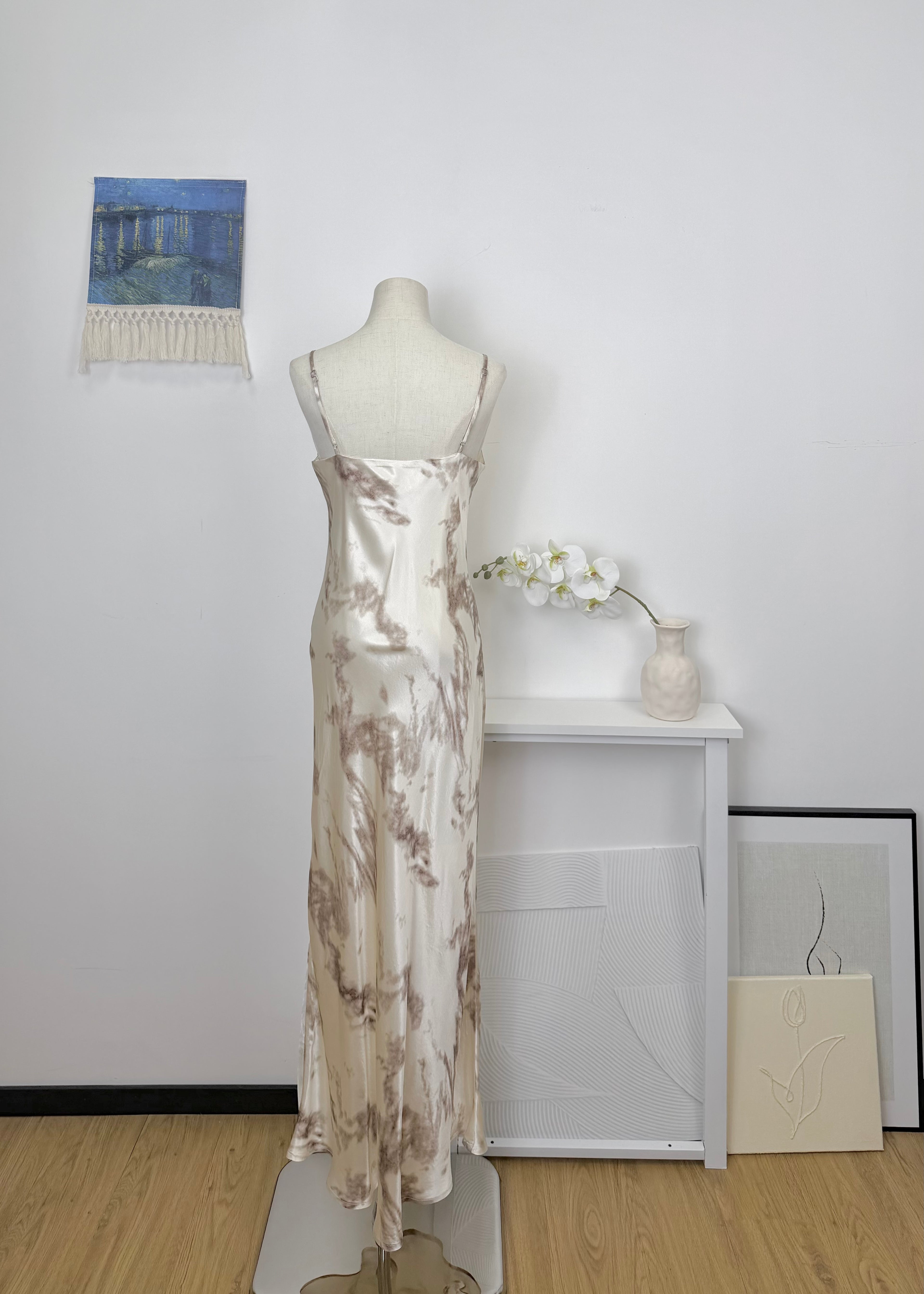 Splash Ink Satin Dress