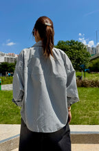 Spliced Drop Shoulder Shirt